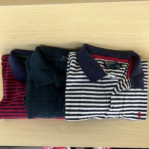 LOT of 3 Men’s Ralph Lauren Polo 100% Cotton Large